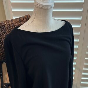 Ellen Tracy Classic Black Long Sleeve Tee